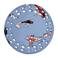 Fish Carp Koi Koi Ornament (round Filigree) by artworkshop