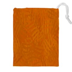 Orange Drawstring Pouch (4xl) by nate14shop