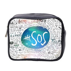 5 Seconds Of Summer Collage Quotes Mini Toiletries Bag (two Sides) by nate14shop