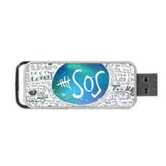 5 Seconds Of Summer Collage Quotes Portable Usb Flash (two Sides) by nate14shop