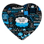 The Fault In Our Stars Collage Ornament (Heart)