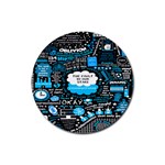 The Fault In Our Stars Collage Rubber Coaster (Round)