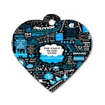 The Fault In Our Stars Collage Dog Tag Heart (One Side)