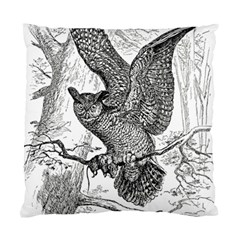 Owl-animals-wild-jungle-nature Standard Cushion Case (two Sides)