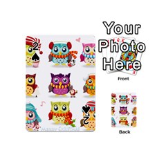 Cartoon-cute-owl-vector Playing Cards 54 Designs (mini) by Jancukart