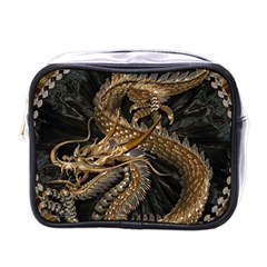 Fantasy Dragon Pentagram Mini Toiletries Bag (one Side) by Jancukart