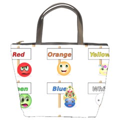 Graphic-smiley-color-diagram Bucket Bag by Jancukart