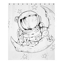 Astronaut-moon-space-astronomy Shower Curtain 60  X 72  (medium)  by Jancukart