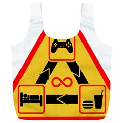 Gamer-geek-video-game-sign-fan Full Print Recycle Bag (xxxl)