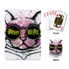 Black-cat-head Playing Cards Single Design (rectangle)