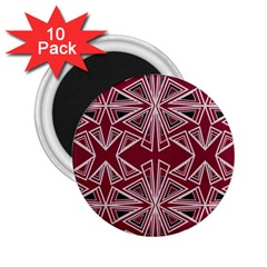 Abstract Pattern Geometric Backgrounds  2 25  Magnets (10 Pack)  by Eskimos
