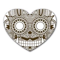 Barong-mask-art-bali Heart Mousepads by Jancukart