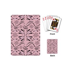 Folk Flowers Print Floral Pattern Ethnic Art Playing Cards Single Design (mini) by Eskimos