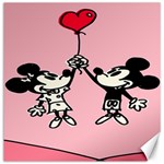 Baloon Love Mickey & Minnie Mouse Canvas 16  x 16  15.2 x15.41  Canvas - 1