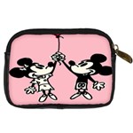 Baloon Love Mickey & Minnie Mouse Digital Camera Leather Case Back
