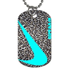 Just Do It Leopard Silver Dog Tag (one Side) by nate14shop