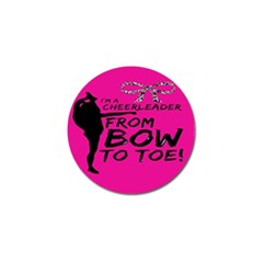 Bow To Toe Cheer Pink Golf Ball Marker (4 Pack) by nate14shop