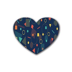 Background-a 012 Rubber Heart Coaster (4 Pack) by nate14shop