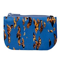 Eastern Monarch Butterfly Large Coin Purse by nate14shop