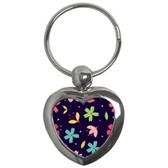 Colorful Floral Key Chain (heart) by hanggaravicky2