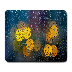 Raindrops Water Large Mousepads