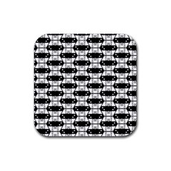 Hackers Town Void Mantis Hexagon Agender Rumpus Parable Pride Flag Rubber Coaster (square) by WetdryvacsLair