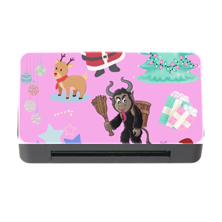 Pink Krampus Christmas Memory Card Reader with CF