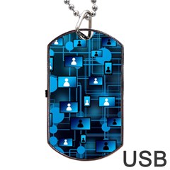 Smartphone-system-web-news Dog Tag Usb Flash (two Sides) by Jancukart