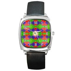 Helix Heaven Square Metal Watch