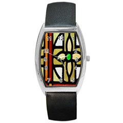 Abstract-0001 Barrel Style Metal Watch by nate14shop