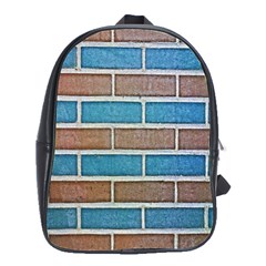 Brick-wall School Bag (large) by nate14shop