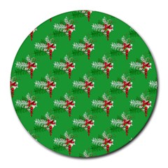 Christmas-b 002 Round Mousepads by nate14shop