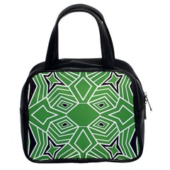 Abstract Pattern Geometric Backgrounds  Classic Handbag (two Sides) by Eskimos