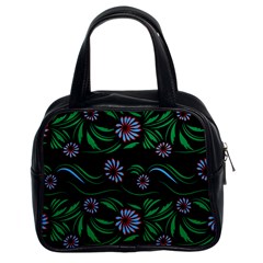 Folk Flowers Print Floral Pattern Ethnic Art Classic Handbag (two Sides) by Eskimos