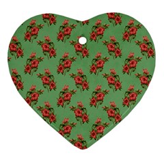 Flowers-b 002 Ornament (heart) by nate14shop