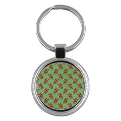 Flowers-b 002 Key Chain (round) by nate14shop