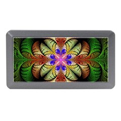 Fractal-abstract-flower-floral- -- Memory Card Reader (mini)