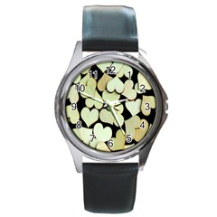 Heart-003 Round Metal Watch by nate14shop