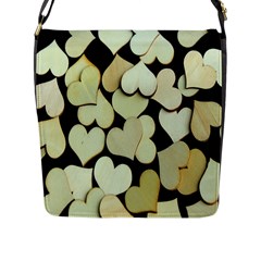 Heart-003 Flap Closure Messenger Bag (l) by nate14shop