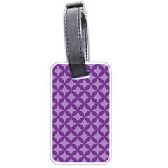 Purple-background Luggage Tag (one Side) by nate14shop