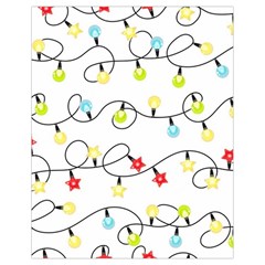 Christmas-light-bulbs-seamless-pattern-colorful-xmas-garland,white Drawstring Bag (small) by nate14shop