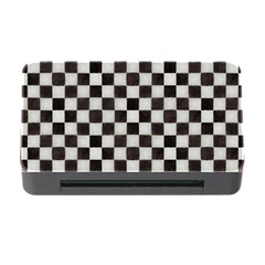 Large Black And White Watercolored Checkerboard Chess Memory Card Reader With Cf