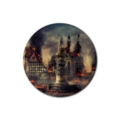 Braunschweig-city-lower-saxony Rubber Coaster (round) by Jancukart