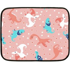 Dinosaurs-seamless-pattern-kids Fleece Blanket (mini) by nate14shop