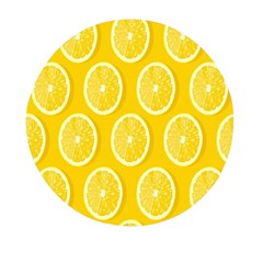 Lemon-fruits-slice-seamless-pattern Mini Round Pill Box by nate14shop