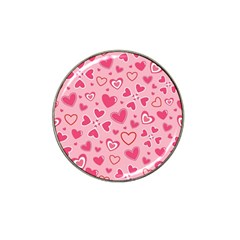 Scattered-love-cherry-blossom-background-seamless-pattern Hat Clip Ball Marker (4 Pack) by nate14shop