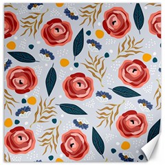 Seamless-floral-pattern Canvas 16  X 16  by nate14shop