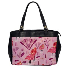 Seamless-pattern-with-flamingo Oversize Office Handbag by nate14shop