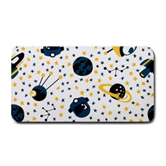 Seamless-pattern-with-spaceships-stars 002 Medium Bar Mats by nate14shop