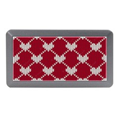 Christmas-seamless-knitted-pattern-background Memory Card Reader (mini) by nate14shop